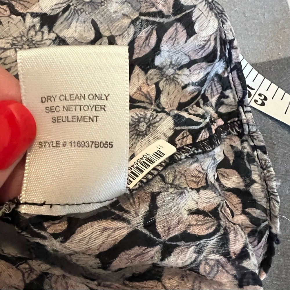 Rebecca Taylor Lindsay Boho Silk Floral Sheer Peasant Blouse Size 2 - Picture 13 of 16